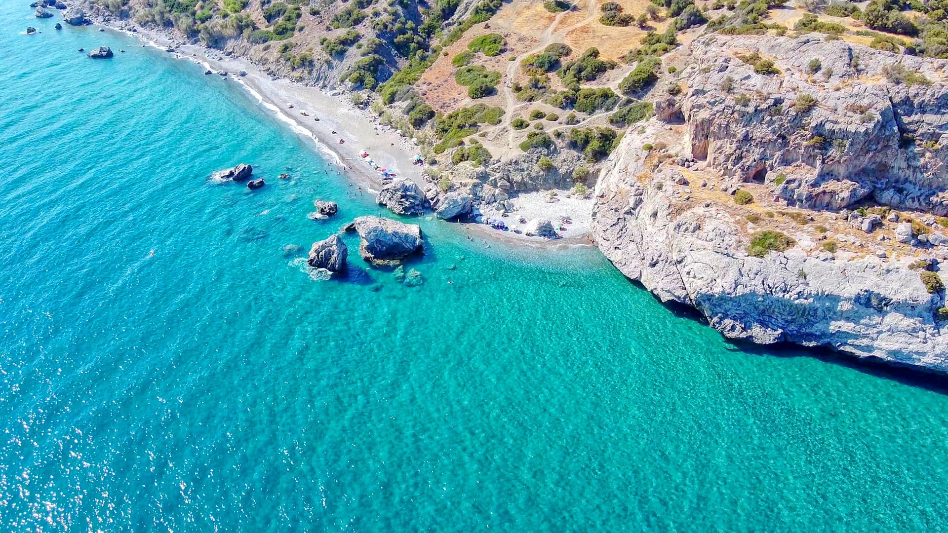 The countryside inland from Rethymno